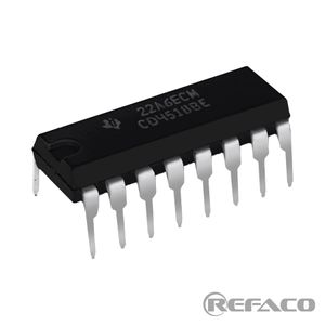 آی سی های منطقی شمارنده TI 16PIN,DIP,CMOS Dual BCD Up-Counter CD4518BE  TI  DIP