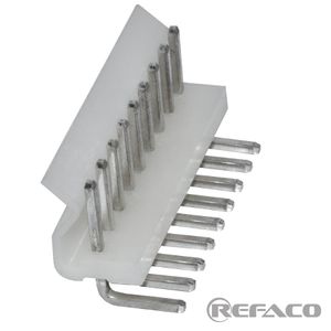 کانکتور پاور معمولی 9 پین نری رایت KEFA CONNECTOR POWER 9PIN 3.96mm MALE R/A KF39603-9WAG(5274)