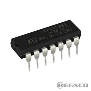آی سی های منطقی فلیپ فلاپ ST 14PIN,DIP,Dual D-type Flip-Flop HCF4013BEY  ST  DIP