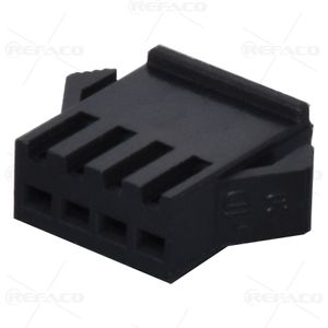 کانکتور بین راهی مشکی 4 پین  ماده KEFA CONNECTOR SM 4PIN 2.5mm FEMALE KF25022-4P(SM)