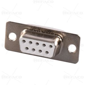 دی کانکتور 9 پین ماده صاف رو بردی سوزنی CONNFLY D-SUB DIP STRAIGHT TYPE FEMALE 9PIN DS1034-09FWNSISS