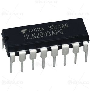 آی سی درایور دارلینگتون TOSHIBA 16PIN,DIP,7Chanel Darlington Sink Driver,+5V ULN2003APG  TOSHIBA  DIP
