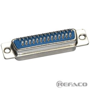 دی کانکتور 44 پین VGA نری لحیمی نقره ای آبی CONNFLY D-SUB H.D SOLDER TYPE  MALE 44PIN DS1035-44MUNSISS
