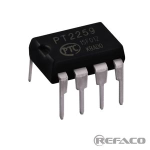 آی سی ولوم PTC 8PIN,DIP,Volume Controller IC PT2259  PTC  DIP