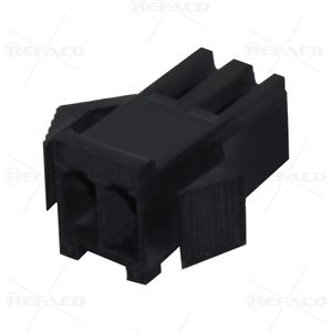 کانکتور بین راهی مشکی 2 پین  ماده KEFA CONNECTOR SM 2PIN 2.5mm FEMALE KF25022-2P(SM)
