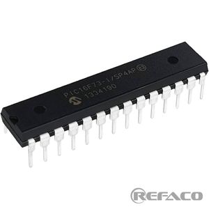 میکروکنترلر MICROCHIP 28PIN,DIP,8-bit CMOS FLASH Microcontrollers PIC16F73-I/SP  MICROCHIP  DIP