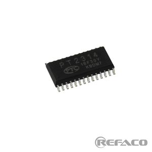 ای سی پردازنده صدا 4کانال PTC 28PIN,SMD SOP28,4-Channel Input Audio Processor IC PT2314  PTC  SMD