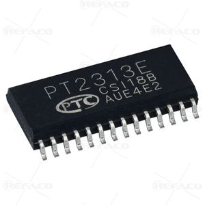 آی سی پردازنده استریو صدا برای خودرو PTC 28PIN,SMD SOP28,Stereo Audio Processor for Car Audio PT2313E  PTC  SMD