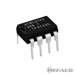 آی سی حافظه ATMEL 8PIN,DIP,256K Two-wire Serial EEPROM AT24C256-10PU  ATMEL  DIP
