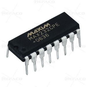 آی سی اینترفیس UNKNOWN 16PIN,DIP,Multichannel RS-232 Drivers/Receivers MAX232CPE  MAXIN  DIP