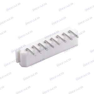 کاتکتور مخابراتي پينگرد 8پين نري رايت REFACO CONNECTOR 5264 8PIN 2.54mm MALE R/A MW08R