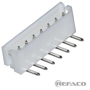 کانکتور محابراتی پینگرد 7 پین نری رایت REFACO CONNECTOR 5264 7PIN 2.54mm MALE R/A 5264 7AW 90