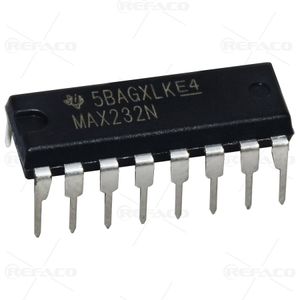 آی سی های منطقی درایور TI 16PIN,DIP,Dual EIA-232 Driver/Receiver MAX232N   TI   DIP