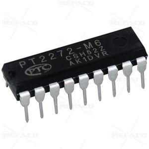 آی سی های ریموت PTC 18PIN,DIP,Remote Control Decoder 6Momentary Output PT2272-M6  PTC  DIP