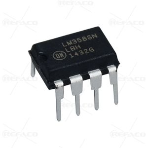 آی سی تقویت کننده عملیاتی ON SEMI 8PIN,DIP,0°C to +70°C Single Supply Dual Operational Amplifiers LM358SNG  ON SEMI  DIP