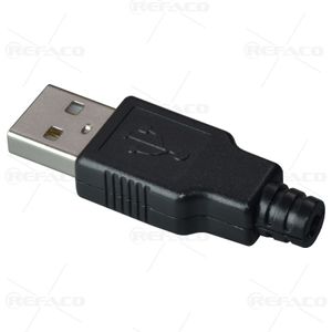 سوکت یو اس بی با کاور پلاستیک REFACO USB MALE WITH PLASTIC COVER RF101U