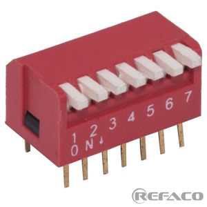 دیپ سویچ XINYA DIP SWITCH 7 PIN R/A DR07
