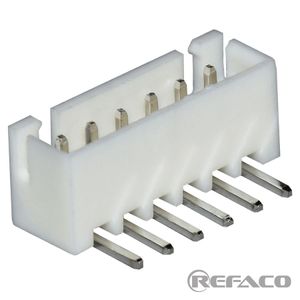 کانکنور دزدگیری 6 پین نری رایت KEFA CONNECTOR XH 6PIN 2.5mm MALE R/A KF25003-6WAP1(XH)