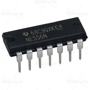 ای سی تایمر TI 14PIN,DIP,Dual Precision Timers NE556   TI  DIP