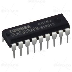 آی سی درایور دارلینگتون TOSHIBA 18PIN,DIP,8Chanel Darlington Sink Driver ULN2803APG  TOSHIBA  DIP