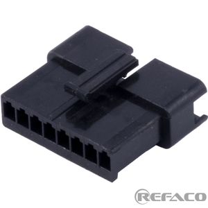 مشکی 8 پین  ماده KEFA CONNECTOR SM 8PIN 2.5mm FEMALE KF25022-8P(SM)