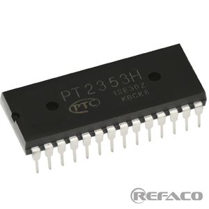 آی سی صدا PTC 28PIN,DIP,Satellite + Subwoofer 3-Speaker System Electronics Crossover IC PT2353H  PTC  DIP
