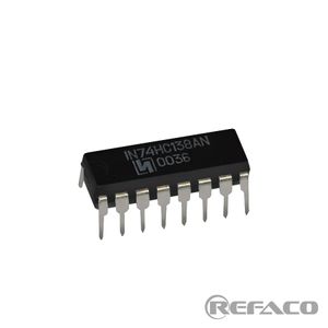 آی سی های منطقی مولتی پلکس INTEGRAL 16PIN,DIP,1-of-8 Decoder/Demultiplexer IN74HC138AN  INTEGRAL  DIP