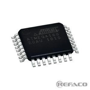 میکروکنترلر ATMEL 32PIN,SMD TQFP,8-bit Microcontroller with 16K Bytes In-System Programmable Flash ATMEGA168-20AU  ATMEL  SMD