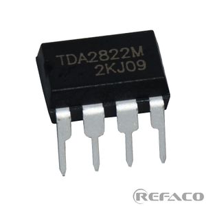 آی سی تقویت کننده عملیاتی REFACO 8PIN,DIP, 12V Dual Low Voltage Power Amplifier TDA2822  REFACO  DIP