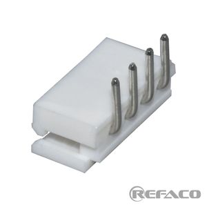 کانکتور محابراتی پینگرد 4 پین نری رایت REFACO CONNECTOR 5264 4PIN 2.54mm MALE R/A 5264 4AW 90