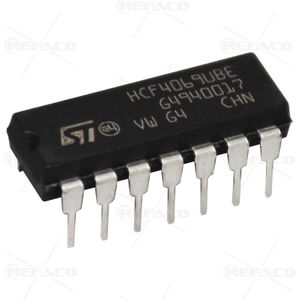 آی سی های منطقی اینورتر ST 14PIN,DIP,HEX Inverter HCF4069UBEY  ST  DIP
