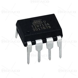 میکروکنترلر ATMEL 8PIN,DIP,8-bit AVR Microcontoller,1KB,20MHz,Vcc1.8-5.5V ATTINY13A-PU  ATMEL  DIP