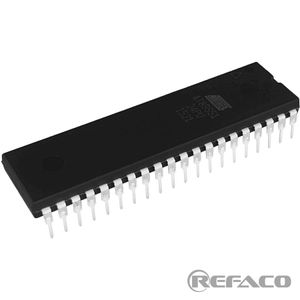 میکروکنترلر ATMEL 40PIN,DIP,8-bit AVR Microcontoller,4KB,24MHz,Vcc4-5.5V AT89S51-24PU  ATMEL  DIP