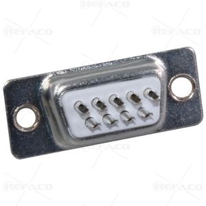 دی کانکتور 9 پین ماده لحیمی نقره ای سفید CONNFLY D-SUB SOLDER TYPE FEMALE 9PIN DS1033-09FWN6SS-JY