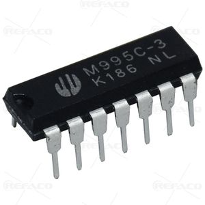 آی سی ملودی MOSDESIGN 14PIN,DIP,256 Notes Dual Tone M995C-3  MOSDESIGN  DIP
