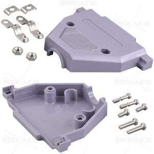 کاور دی کانکتور 37 پین پلاستیکی پیچی CONNFLY D-SUB PLASTIC HOOD 37PIN DS1045-37AP1S1-B