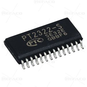 آی سی پردازنده صدا 6کانال PTC 28PIN,SMD SOP28,6-Channel Audio Processor IC PT2322-S  PTC  SMD