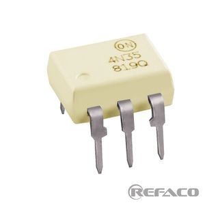 اپتوکوپلر FAIRCHILD(ON) 6PIN,DIP,Phototransistor Optocoupler 4N35  FAIRCHILD  DIP