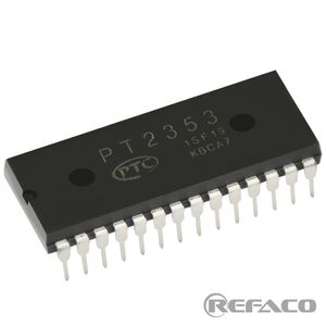 آی سی صدا PTC 28PIN,DIP,Satellite + Subwoofer 3-Speaker System Electronics Crossover IC PT2353  PTC  DIP