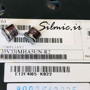 خازن 330 میکرو فاراد 35 ولت elna ژاپن نوع SMD مینیاتوری با امپدانس پایین