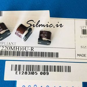 خازن 22 میکرو فاراد 100 ولت ELNA نوع SMD سری RV مینیاتوری LOW ESR