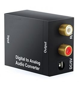 مبدل صدای دیجیتال اپتیکال به آنالوگ AUX و RCA