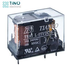 رله کتابی 1کنتاکت 5 ولت 10 آمپر- TRA 5V TIANBO 10A