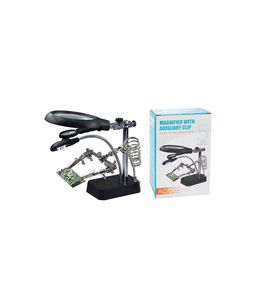 پایه هویه ذره‌بین‌دار TE-800 – ابزار حرفه‌ای برای لحیم‌کاری و تعمیرات دقیق
