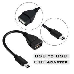 رابط تبدیل USB به mini USB سیم‌دار OTG | اتصال سریع با طراحی ذوزنقه‌ای پورت mini