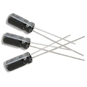 خازن الکترولیتیک 4.7µF 50V (4.7 میکروفاراد 50 ولت) – عملکرد بالا برای پروژه‌های الکترونیکی
