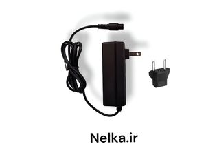 شارژر 42 ولت 500 میلی‌آمپر فیش 3 پین اسکوتری 12mm