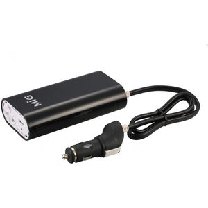 اینورتر برق 12V به 220V، توان 200 وات برند MIG – مبدل برق فندکی خودرو، طراحی تخت