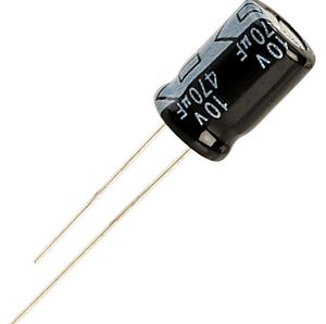 خازن الکترولیتیک 10V 470µF (پایه بلند) – بهترین انتخاب برای پروژه‌های الکترونیکی شما