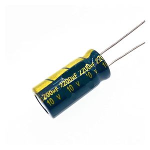 خازن الکترولیتیک 10V 2200µF (10 ولت 2200 میکروفاراد) – عملکرد بالا برای پروژه‌های الکترونیکی